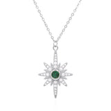 Heidi North Star Birthstone Necklace | 925 Sterling Silver