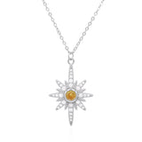 Heidi North Star Birthstone Necklace | 925 Sterling Silver