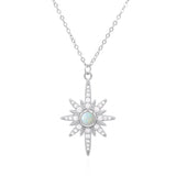 Heidi North Star Birthstone Necklace | 925 Sterling Silver