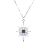 Heidi North Star Birthstone Necklace | 925 Sterling Silver