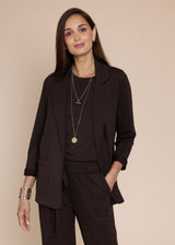 CIRCE soft blazer, chocolate
