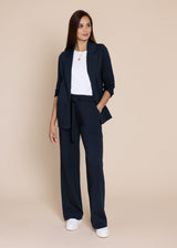 GODDESS wide leg trousers, navy