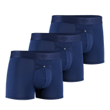 3-pack: IKON Men's 3" Trunks - Navy