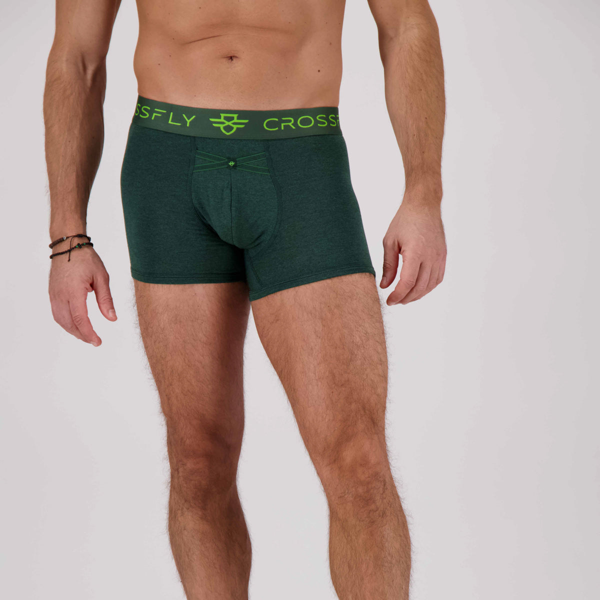 3-pack: IKON Men's 3" Trunks - Green Marle