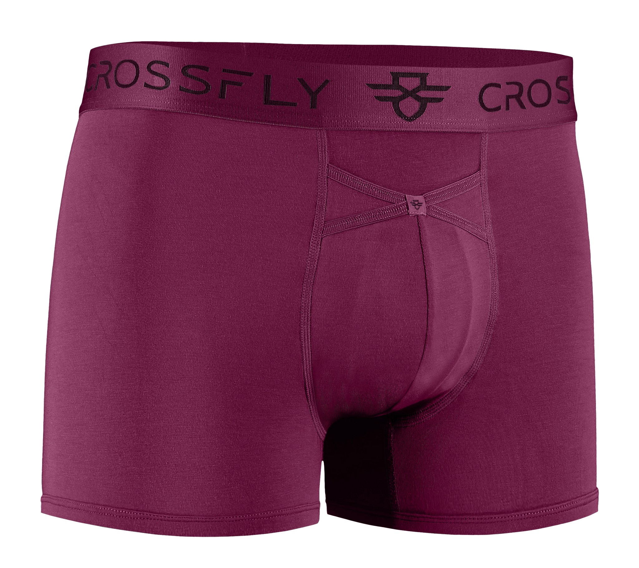 3-pack: IKON Men's 3" Trunks - Plum + Italia + Charcoal