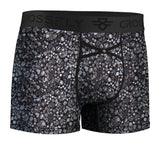 IKON Men's 3" Trunks - Skulls and Hearts Black
