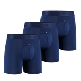 3-Pack: IKON Men's 6" Boxers - Navy