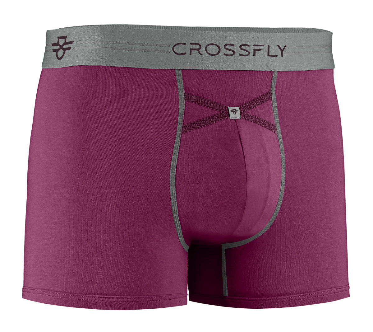 IKON X Men's 3" Trunks - Perfect Plum/Grey