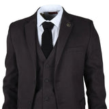 IM06 - Men's 3 Piece Charcoal Grey Classic Suit