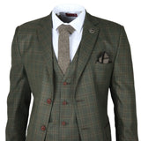 IM12 - Men's 3 Piece Green Check Suit