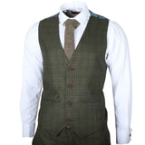 IM12 - Men's 3 Piece Green Check Suit