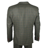 IM12 - Men's 3 Piece Green Check Suit