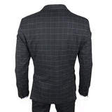 IM3 - Men's Black Checked Tailored Fit Suit