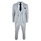 IM3 - Men's Grey Checked Tailored Fit Suit