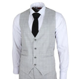 IM3 - Men's Grey Checked Tailored Fit Suit