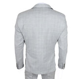 IM3 - Men's Grey Checked Tailored Fit Suit