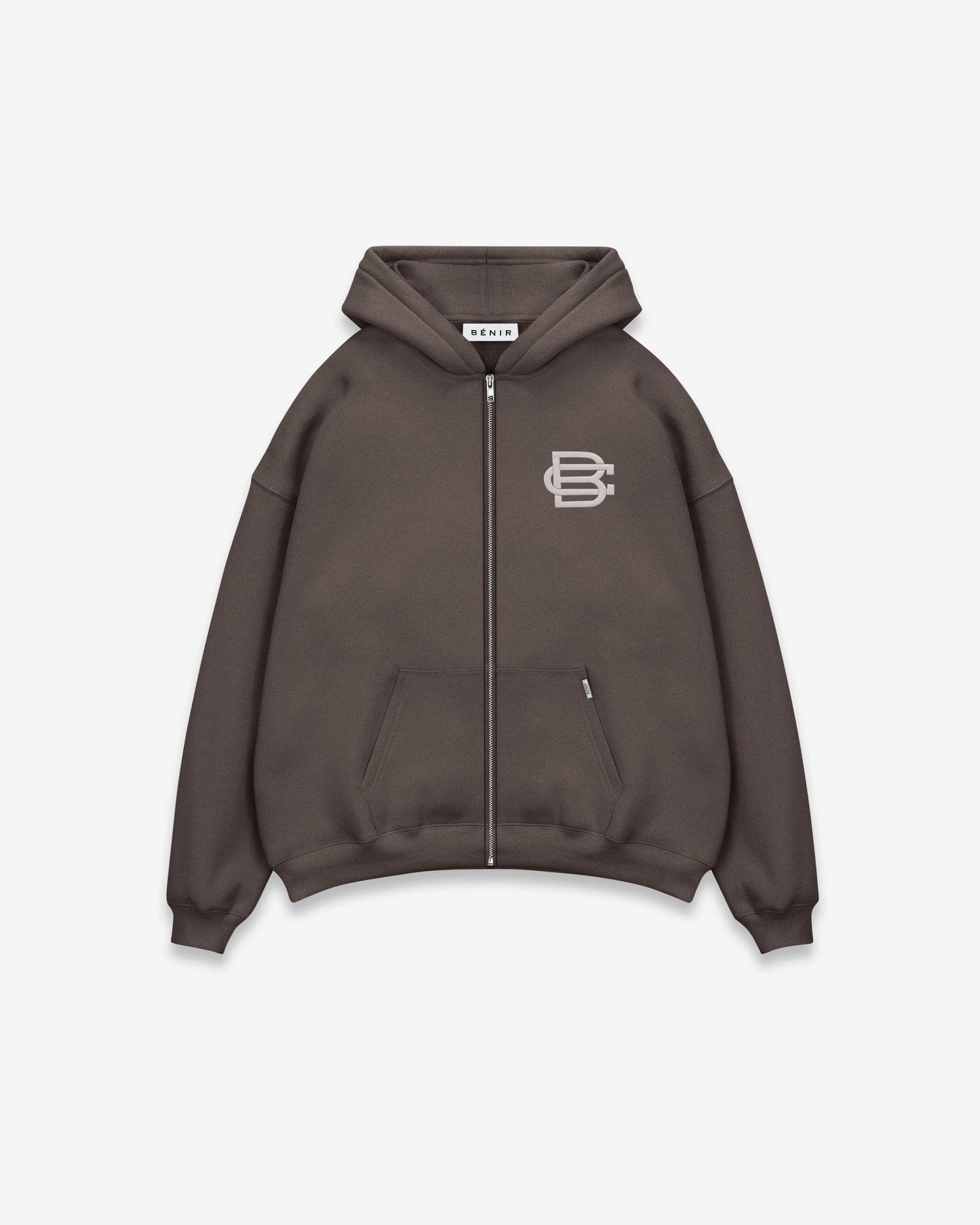 Bénir Club Basics Zip Hoodie - Storm