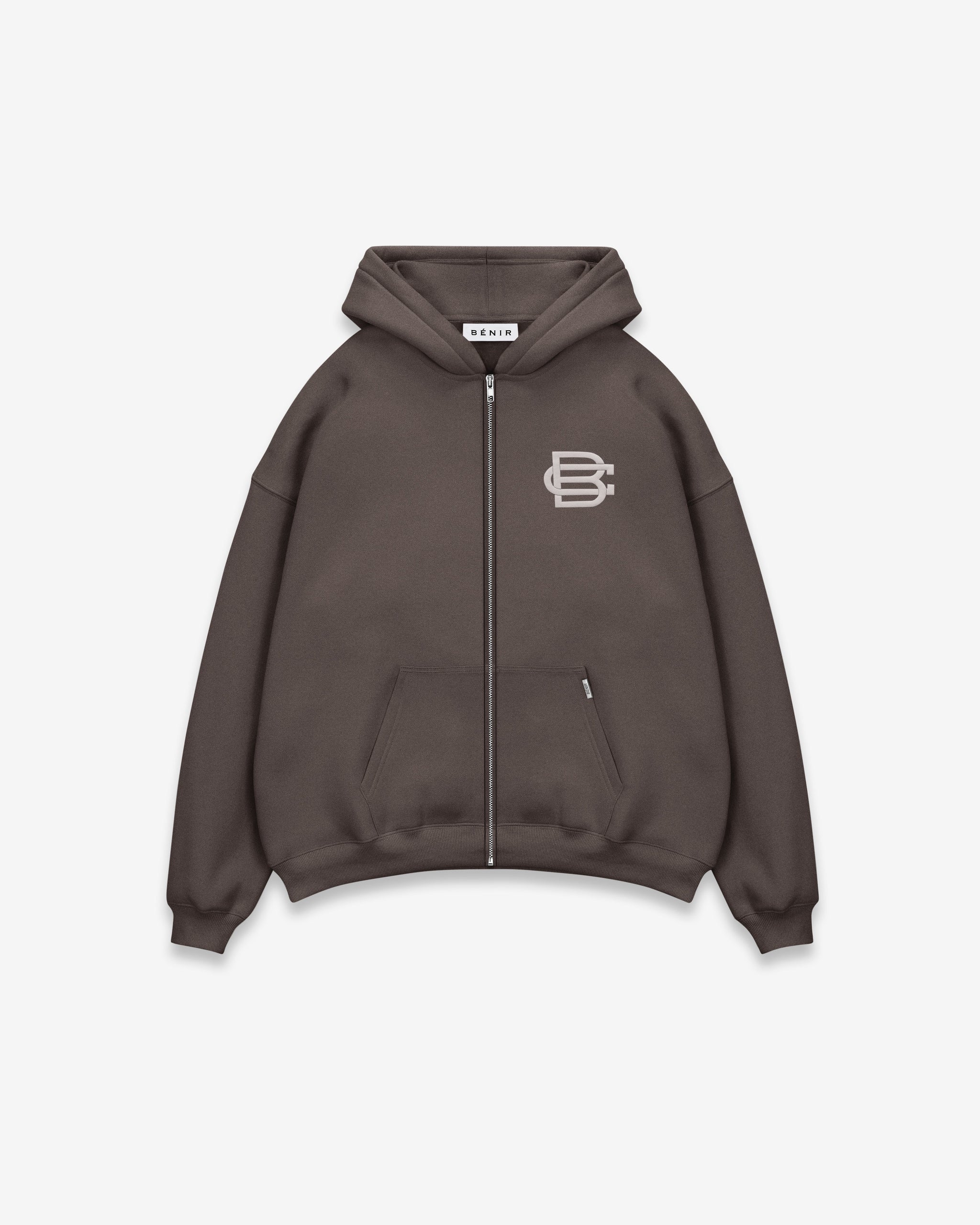 Bénir Club Basics Zip Hoodie - Storm