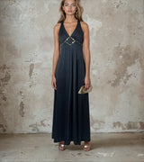 Original 1970's Vintage Black & Gold Sequin Dress by Mr Darren UK 8 - 12