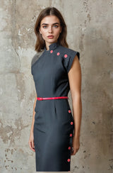 Original 1980's Vintage Chelsea Girl Little Black Dress UK 10 - 14