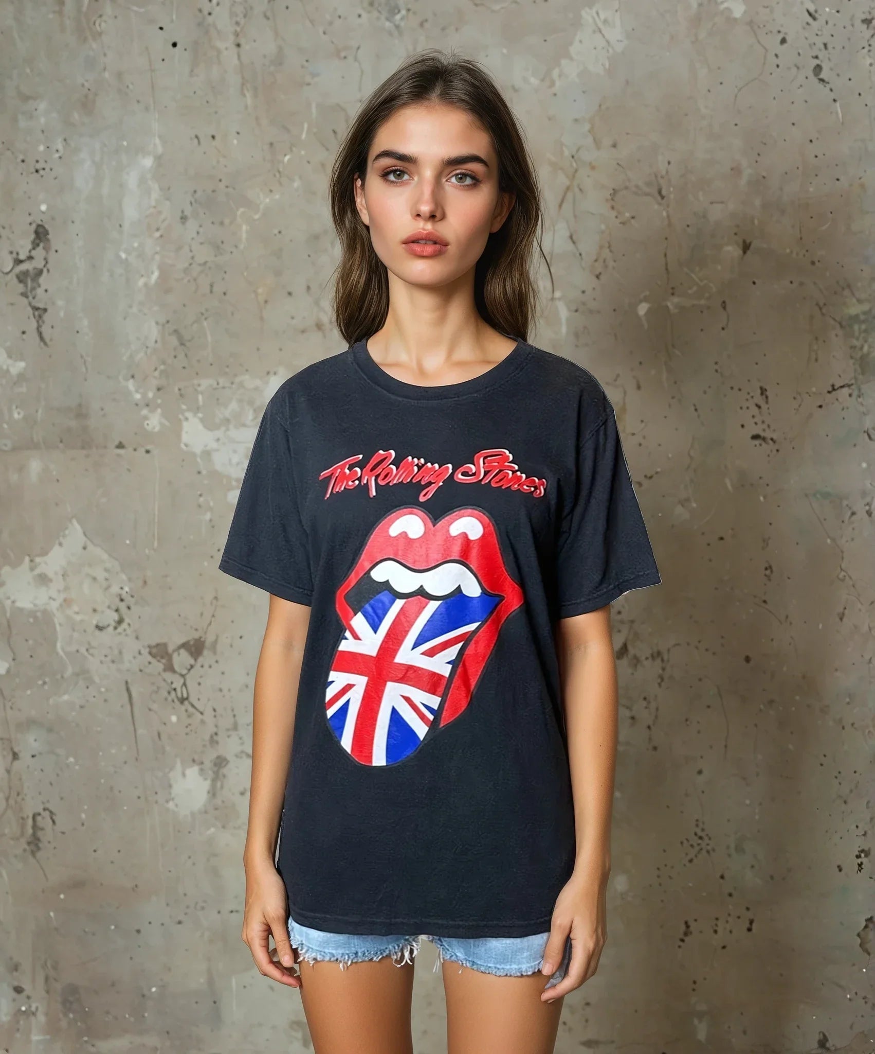 Original Vintage Rolling Stones Band T - Shirt UK  8 -12