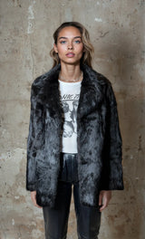 Original Vintage 1970's Dark Brown Fur Coat UK 8 - 14