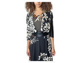 Original 1970's Vintage Black Floral Dress UK 10 - 12