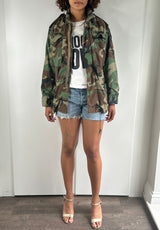 Original Vintage US Army M65 Camouflage Jacket UK 8 - 14