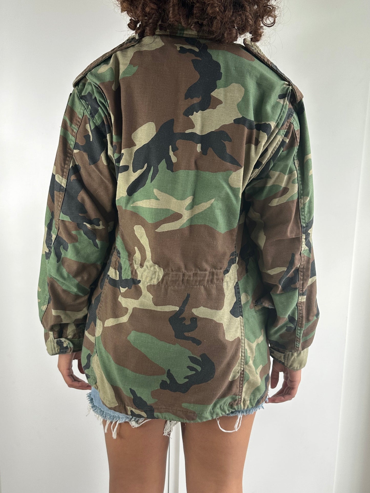 Original Vintage US Army M65 Camouflage Jacket UK 8 - 14