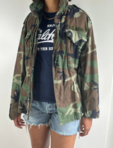 Original Vintage US Army M65 Camouflage Jacket UK 8 - 14