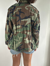 Original Vintage US Army M65 Camouflage Jacket UK 8 - 14