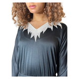 Original 1970's Radley Black & White Dress UK 12 -14