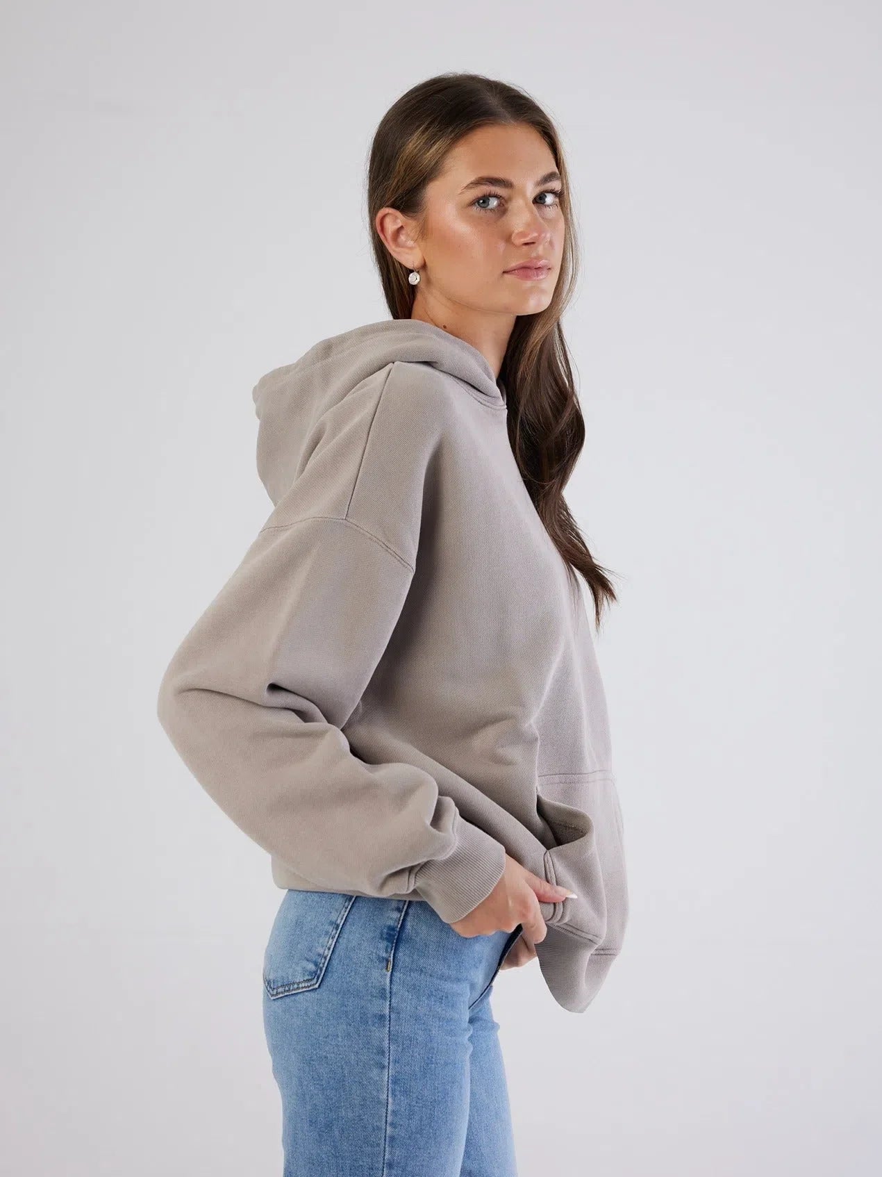 St Tropez Heavyweight Hoodie Beige