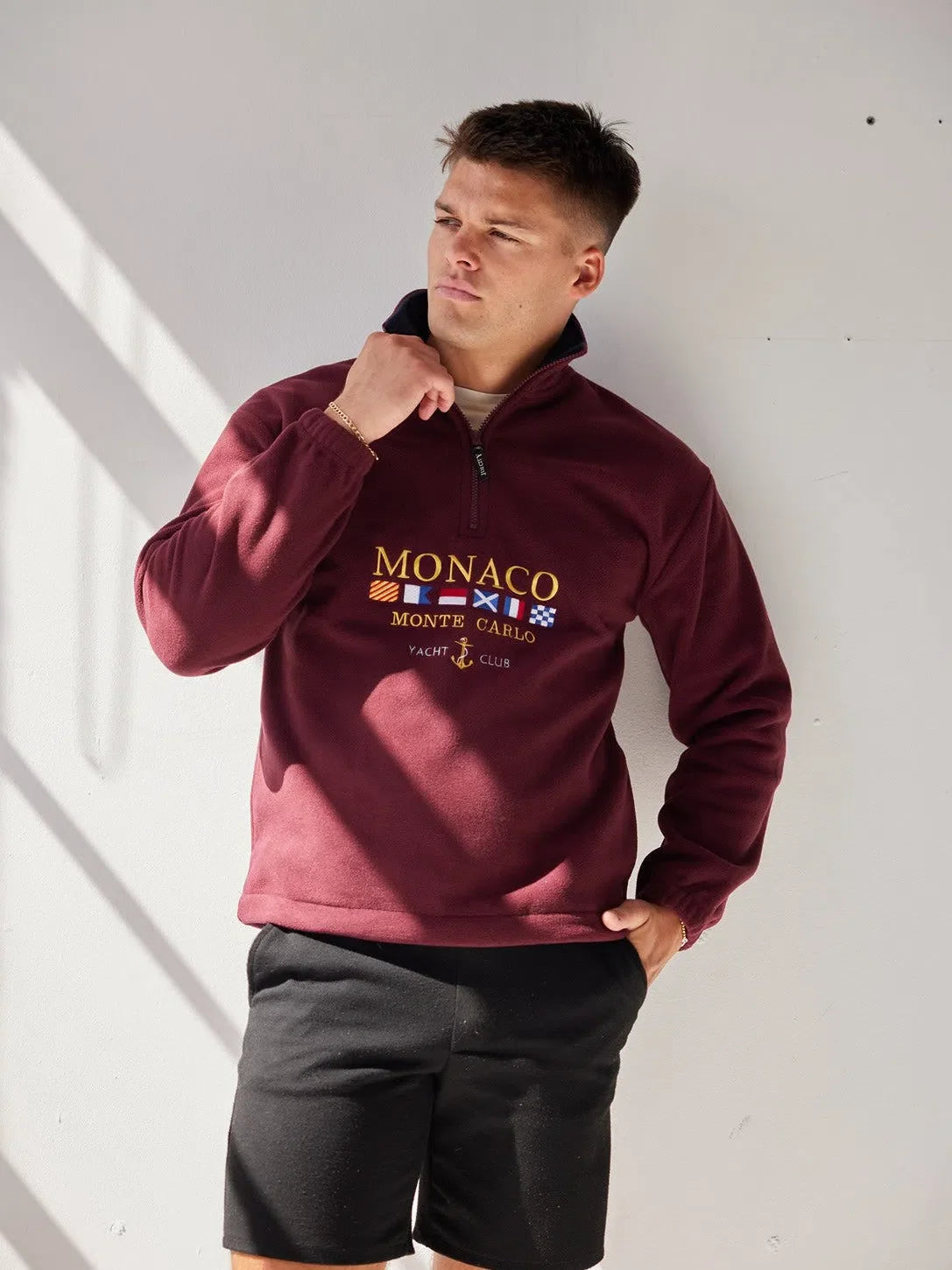 Monaco Fleece Burgundy