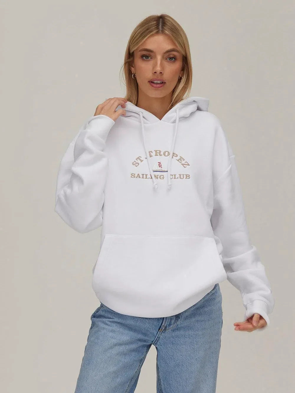 St Tropez Hoodie White