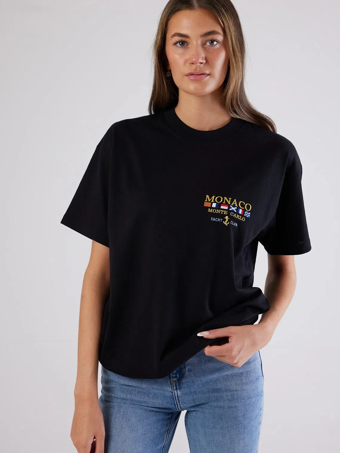 Monaco Small Logo T-Shirt Black