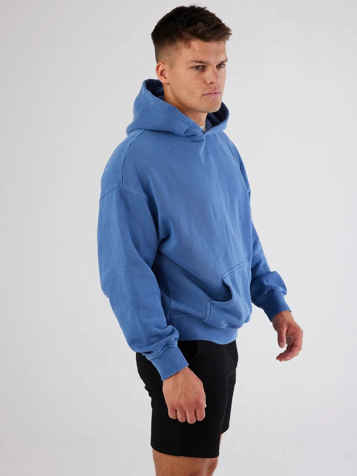 Monaco Heavyweight Hoodie Blue