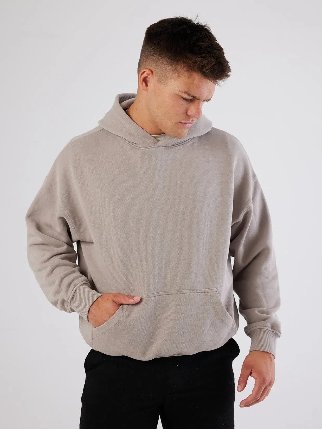 Monaco Heavyweight Hoodie Beige