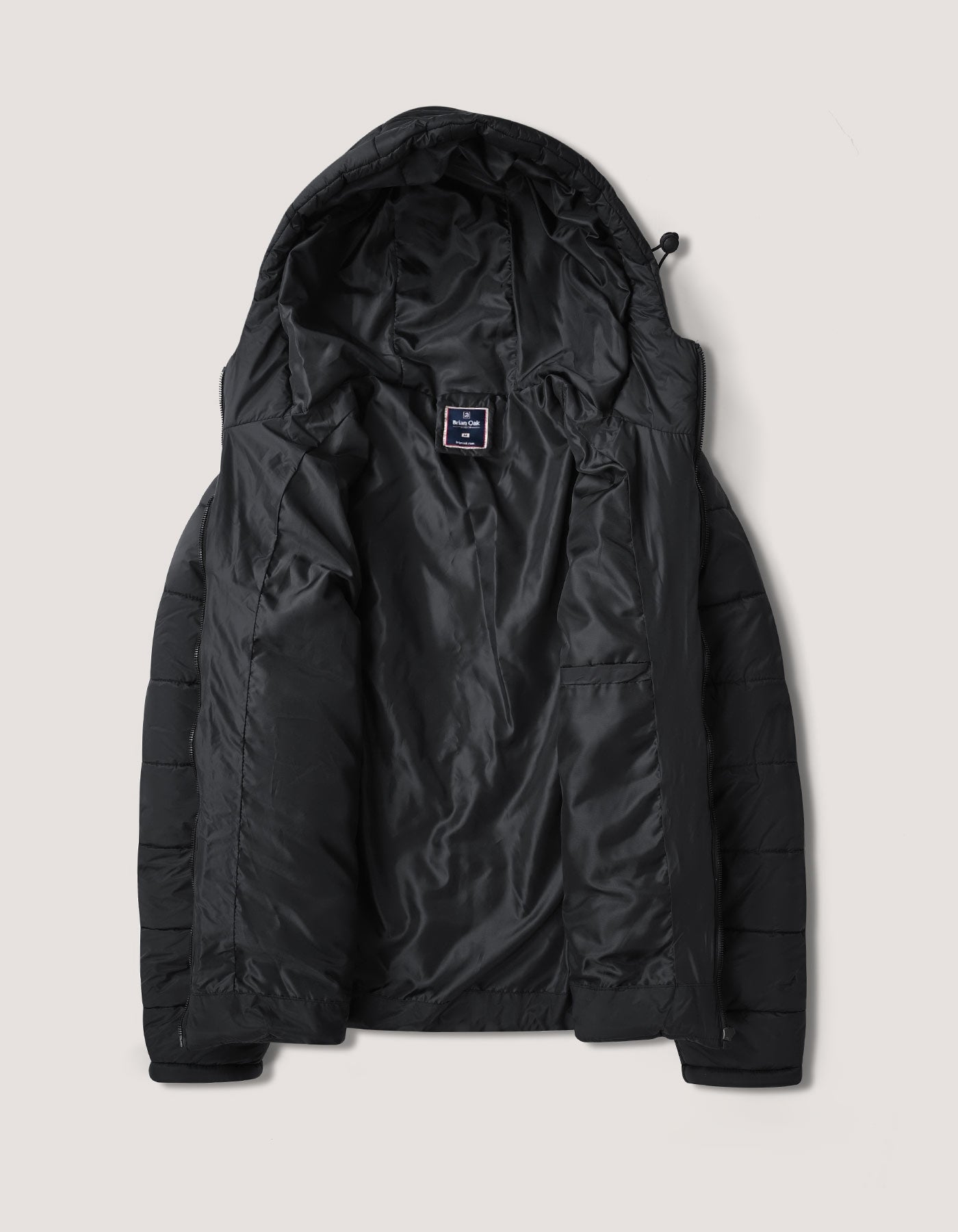 Black Hooded Puffer Jacket