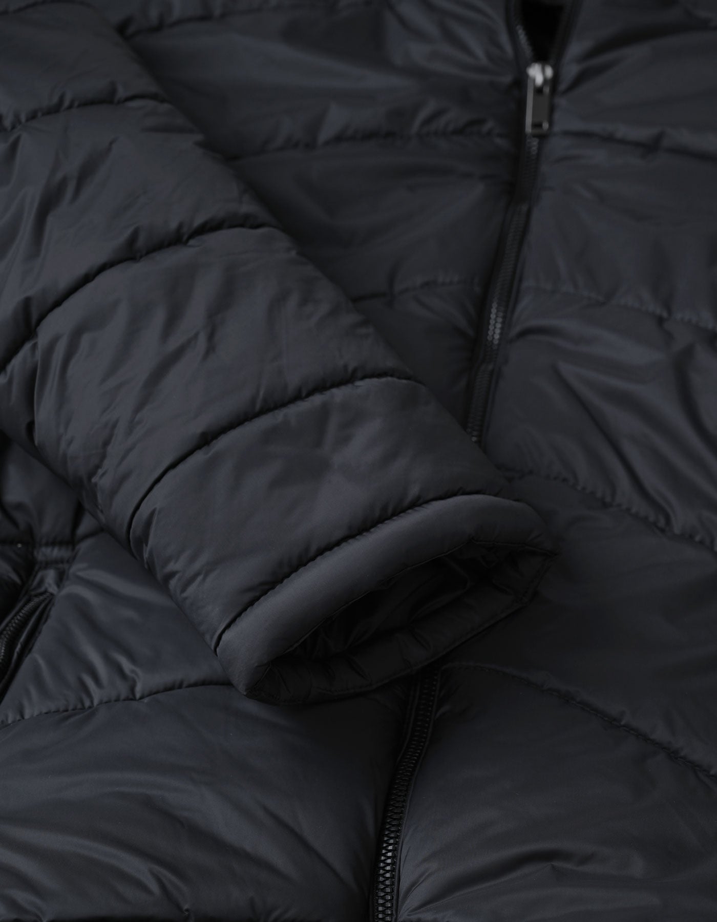Black Hooded Puffer Jacket