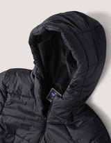 Black Hooded Puffer Jacket