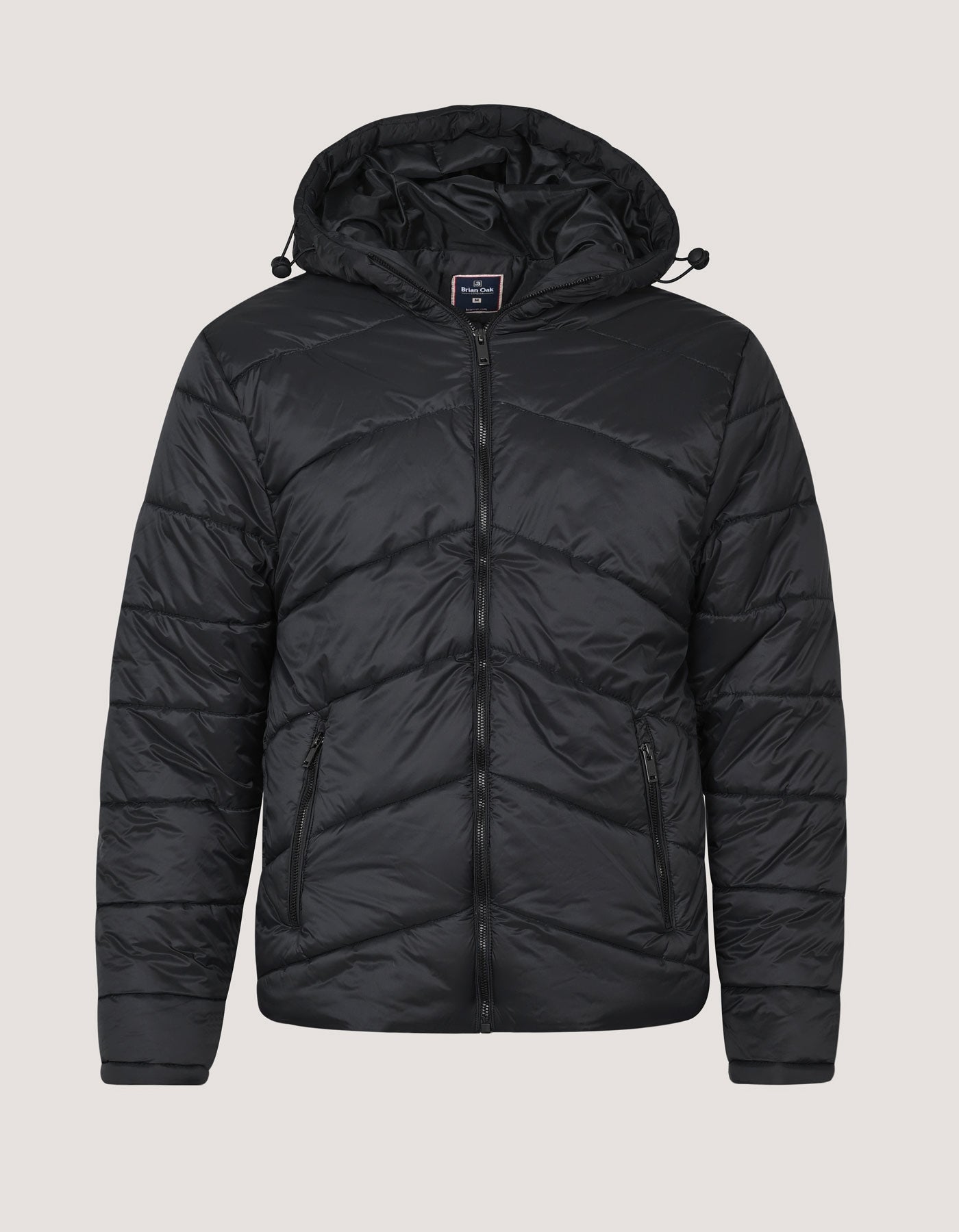 Black Hooded Puffer Jacket