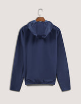 Navy Hooded Windbreaker Jacket