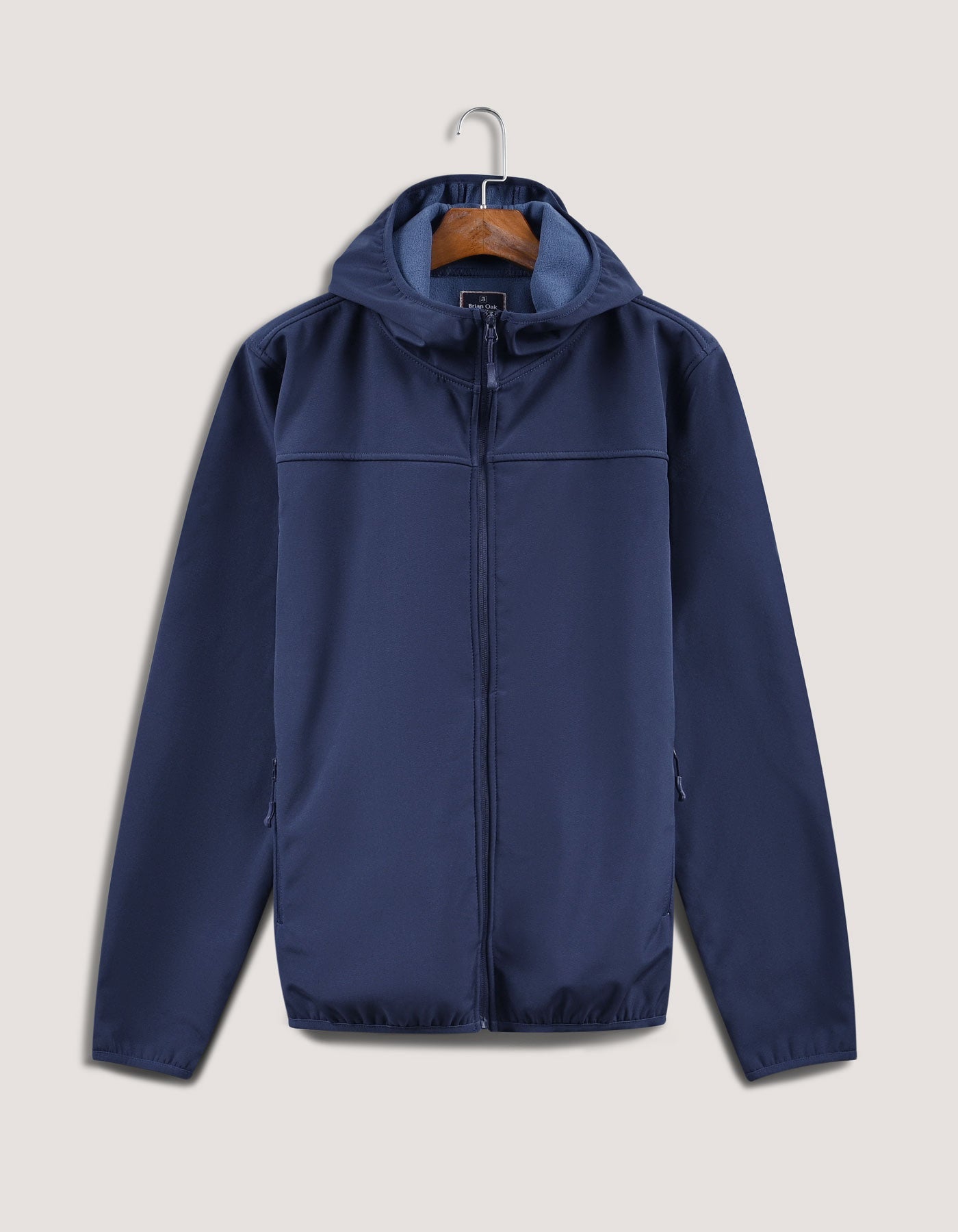 Navy Hooded Windbreaker Jacket