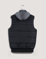 Black Hooded Gilet Jacket