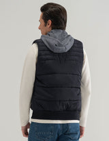 Black Hooded Gilet Jacket
