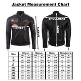 CXUS Men's Racing Biker Jacket - Light Orange
