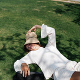 Hole Raffia Hat