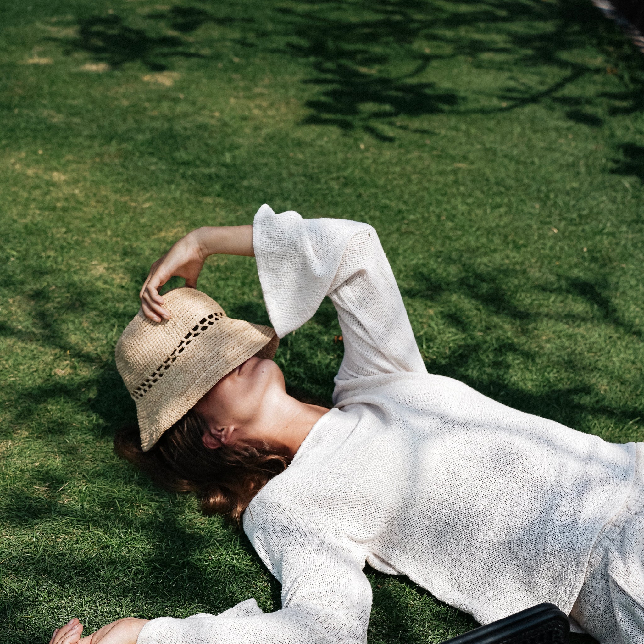 Hole Raffia Hat