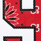 Supreme Bandana Football Jersey White/Red